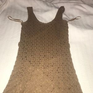 Crochet overlay maxi dress